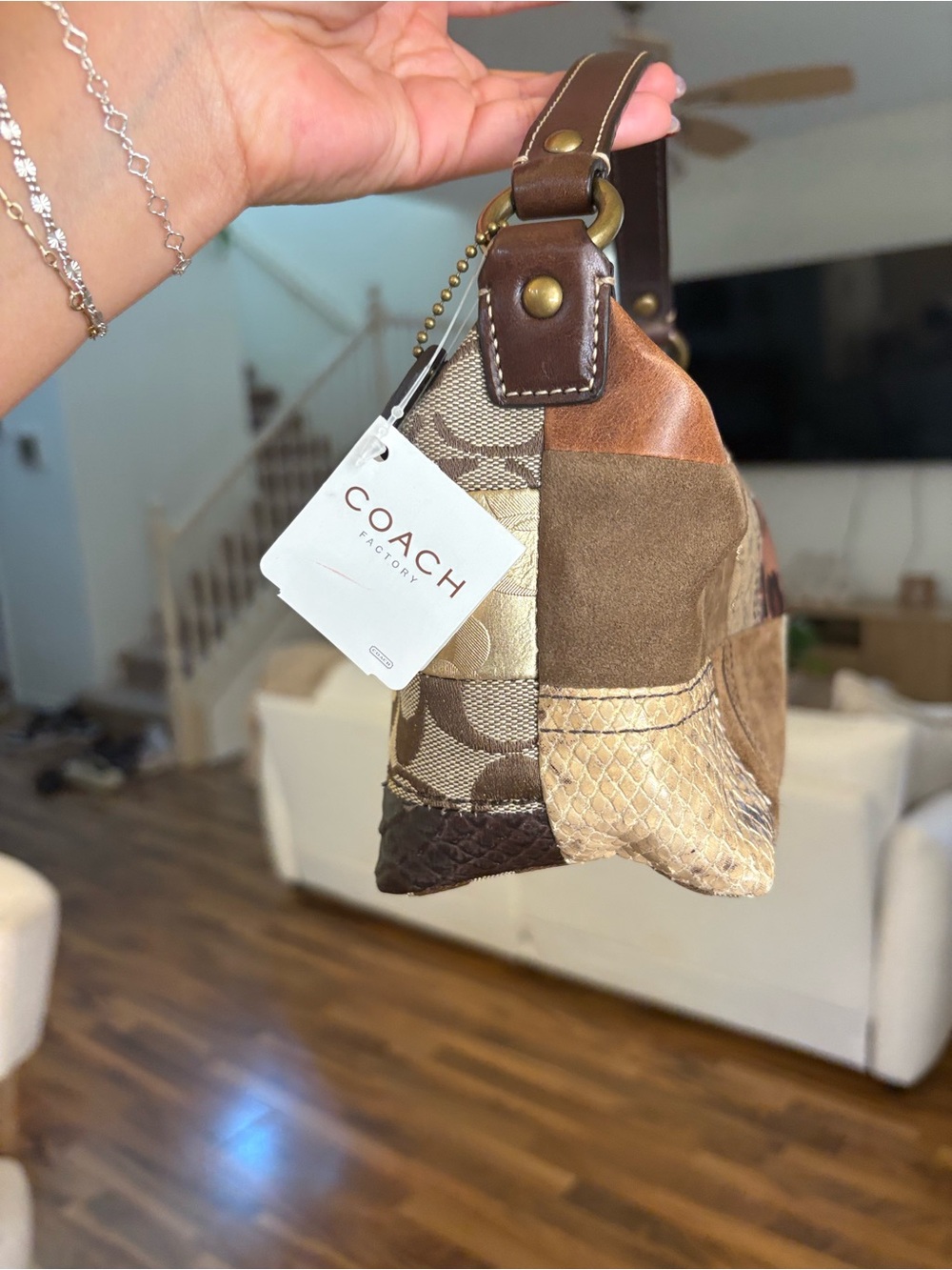 NWT Coach Y2K patchwork mini hobo purse - Picture 6 of 8